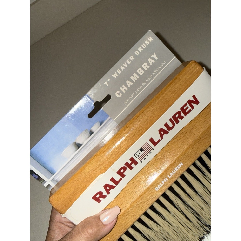 NOS Ralph Lauren 7" Weaver Brush Chambray Paint New in Package USA Made - Picture 2 of 5